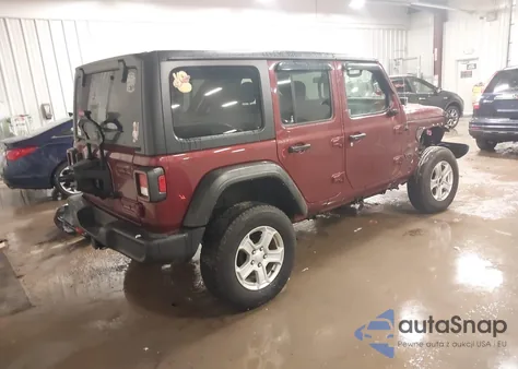 2021 Jeep Wrangler Unlimited Sport S 4X4 z USA, uszkodzony, nr VIN 1C4HJXDG0MW783680